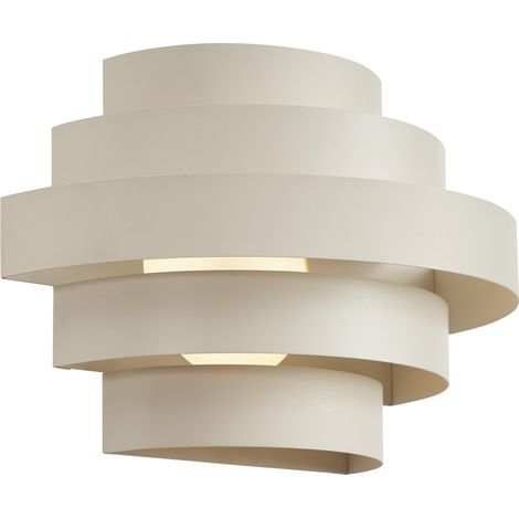 Moderne Wandleuchte Beige inkl. LED 3-Stufen-Dimmbar - Lines