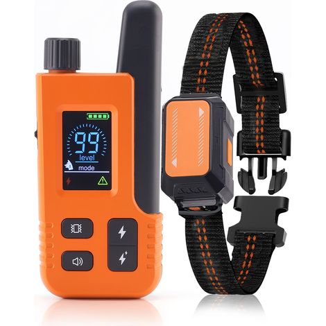Collier de dressage intelligent pour chien avec télécommande longue portée, écran couleur, fonction anti-aboiement et clôture électronique multifonction (1/5)