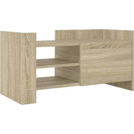 Mobile TV multimediale scaffale per televisione televisore buffet sala da pranzo soggiorno camera da letto rovere Sonoma 80 x 35 x 40 cm derivati del legno marrone 020027541