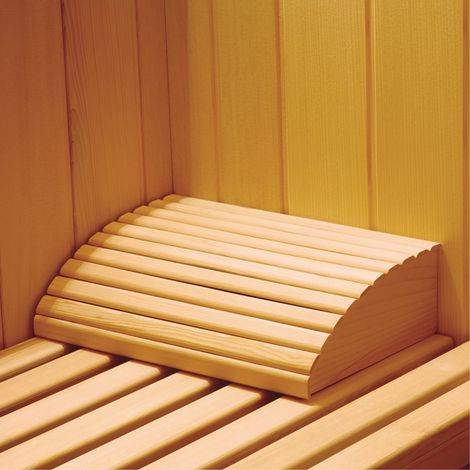 Reposacabezas 30 x 20.5 x 75cm FRANCE SAUNA - para Sauna Cómodo Reposacabezas Ergonómico de Madera para Sauna - SN-AC-TETETE