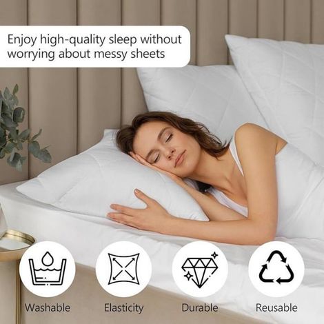 Tendeur Drap Housse, Attache Drap Housse Réglable, Tendeurs Elastique avec 12 Clips Métalliques, Feuilles ENSEMBLE SOMMIER MATELAS (1/5)