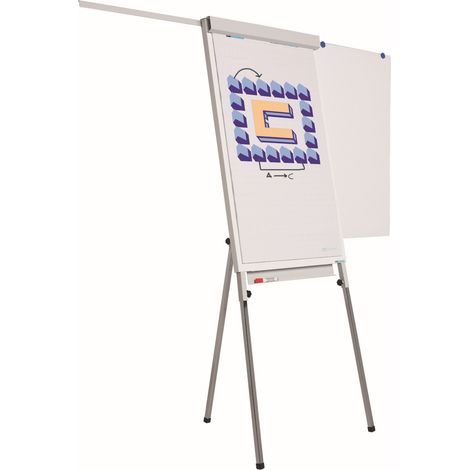 Flipover / lavagna a fogli mobili - 70x105 cm - Lavagna bianca - Magnetica (1/2)