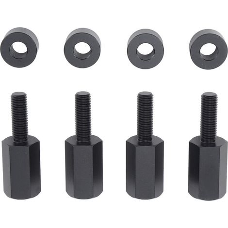 Kit di montaggio per rialzo sedile, 4 pezzi, 2 pollici, nero, affidabile, resistente, sostituzione del piantone di rialzo UTV per Can-Am Maverick X3 di tutte le annate.