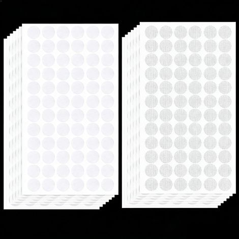 1008pcs Round Scratch, 15mm round spot adhesive double-sided strong self-adhesive glue for crafts DIY paper plastic glass metal (504 pairs) (1/5)