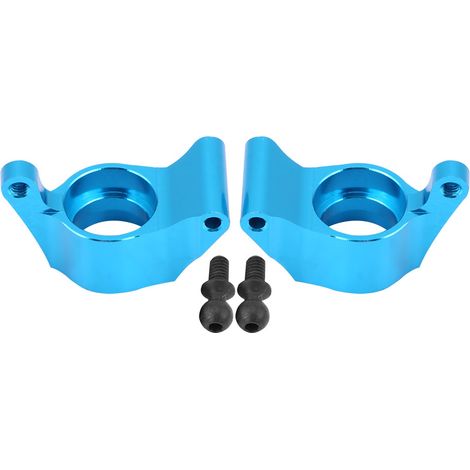 Porte-moyeu arrière en alliage d'aluminium usiné CNC pour camion monstre FS 1/18 - Bleu (1/5)