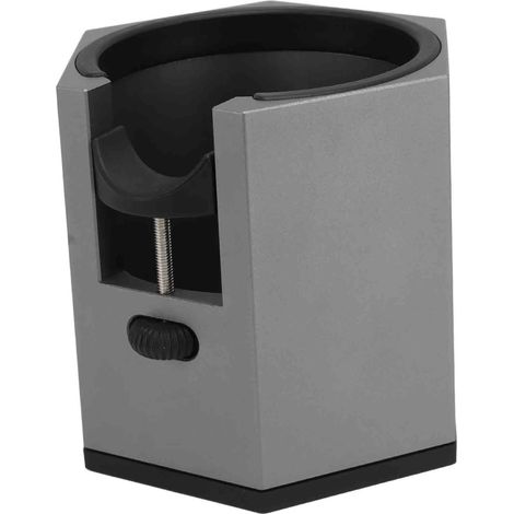 Kaffeefilter aus Aluminiumlegierung mit abnehmbarem Halter, höhenverstellbarem Drehgriff und abnehmbarem Deckel, schwarz (1/5)