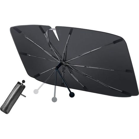 Parasol Pare-Brise Pliable pour Voitures, Protection UV pour Parasols de Voiture, Universel pour La Plupart des Véhicules, 140 x 80 cm (1/5)