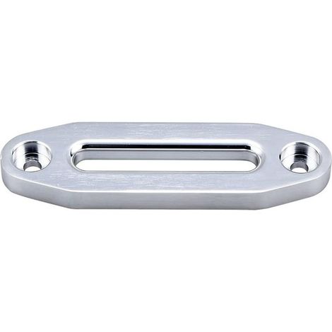 Guida per corda in alluminio per verricello – Accessorio di guida con protezione integrata, montaggio a 152 mm, finitura argento-lsw