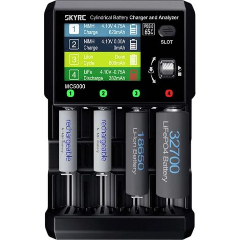 [NEUWERTIG] B-Ware Sky Rc Rundzellen Ladegerät Akkuladegerät Mc5000 Li Ion Ni Mh Ni Cd Bluetooth Usb C