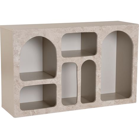 VERA - Console avec 6 niches beige 120 cm