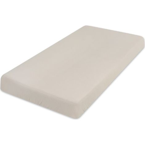 Lenzuolo in MUSSOLA con elastico 90x200x25, beige chiaro15, MATEX (1/5)