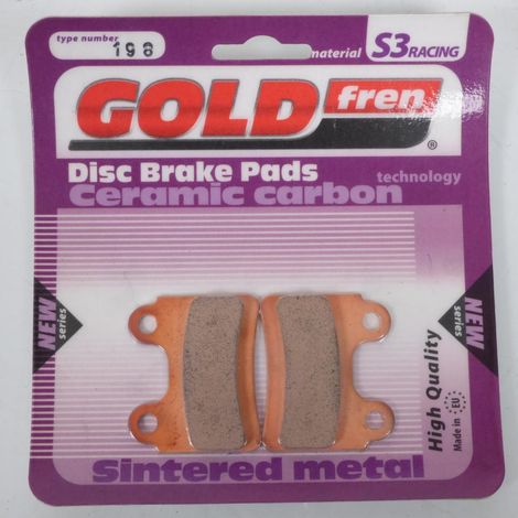Plaquette de frein Gold Fren pour Moto Scorpa 163 SY-F 4T 2008 AV (1/2)