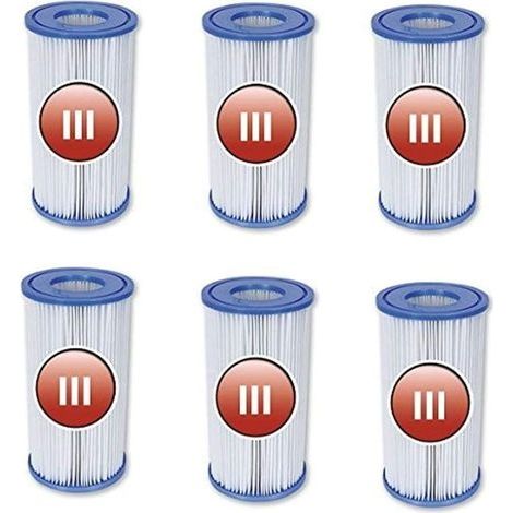 Pour cartouches filtrantes de piscine 58012 taille III - 6 pièces (1/5)
