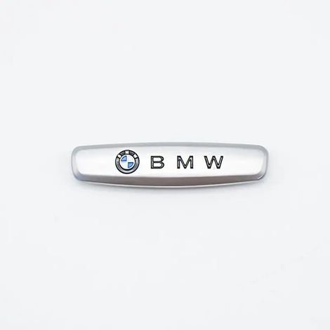 (BMW, 1 pièce) Autocollant métallique pour siège auto, emblème de console centrale, compatible avec les modèles BMW X1, X2, X3, X4, X5, X6, X7, F48, G01, E84, E83, F39, F10, F30, G11 et G07 (logo M). (1/4)
