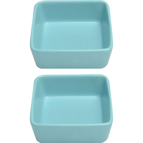 Lot de 2 gamelles, céramique, stabilité, nourriture et eau, petits animaux (1/5)