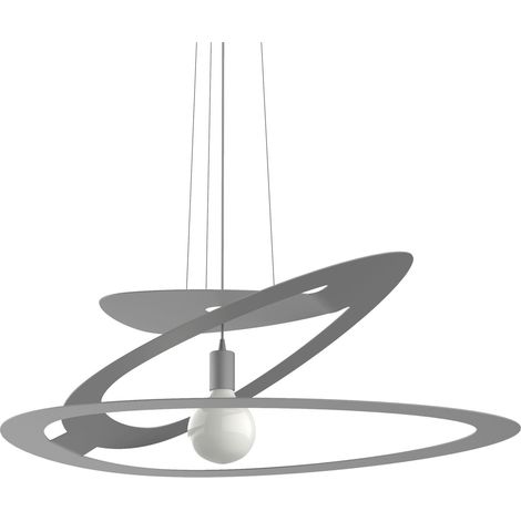 LUMICOM DILATE Sospensione, 1X E27, max 42W, metallo, grigio, D.80cm