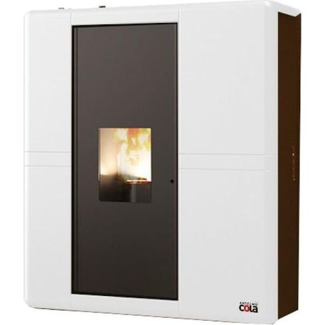 Cola TERMO LORENE ERMETICA Libera installazione Pellet Bianco (1/2)