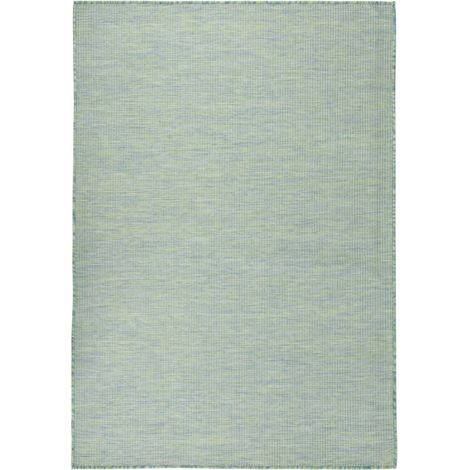 FIMEI Tapis à tissage plat d'extérieur 160x230 cm Turquoise (1/5)