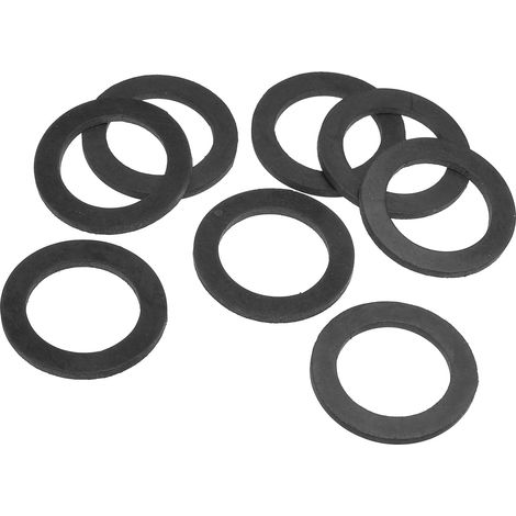 Joint Plat En Caoutchouc, 8 Pièces 31mm Diamètre Intérieur 45mm Diamètre Extérieur 3.5mm Épaisseur Joint D'étanchéité Espaceur Pour Robinet Tuyau Raccordement Boulon, Noir (1/5)