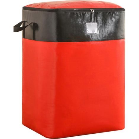Sacs de déménagement ultra-résistants avec poignées - Sacs de rangement extra larges et imperméables pour vêtements, couvertures et déménagements longue distance 140LRed (1/5)