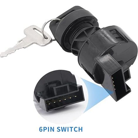 4010390 4011002 Interrupteur d'allumage, interrupteur d'allumage haute précision adapté aux Polaris Sportman 500 600 700, qualité d'usine d'origine, sûr et fiable, facile à installer.