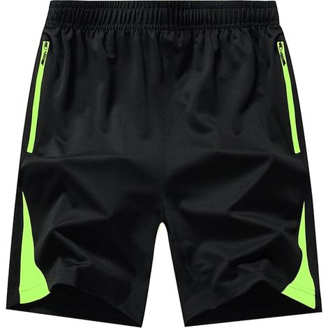 Short de sport homme léger avec poche zippée, séchage rapide, coupe courte idéal pour course, entraînement, jogging, natation et fitness. (1/5)