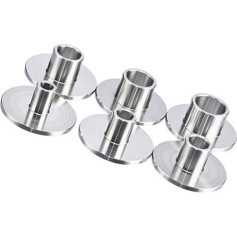Jeu de 6 Bagues de Guidage en Acier Inoxydable (10-20mm) - pour Gabarit de Défonceuse