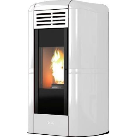Cola Charme Ductable Libera installazione Pellet Bianco (1/2)