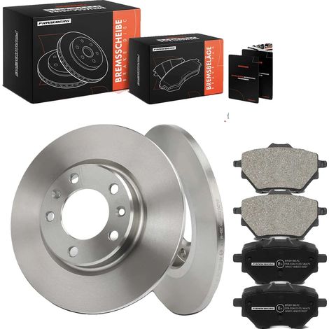 Dischi e pastiglie freno, diametro 268 mm, spessore 17,2 mm, larghezza 98,6 mm, compatibili con vari modelli, numero di fori per bulloni 5 (1/5)