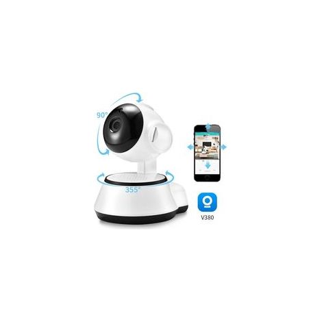 Caméra de surveillance intérieure WiFi V380 Pro – Vision nocturne 10m – Détection de mouvement – Audio bidirectionnel – Contrôle (1/4)