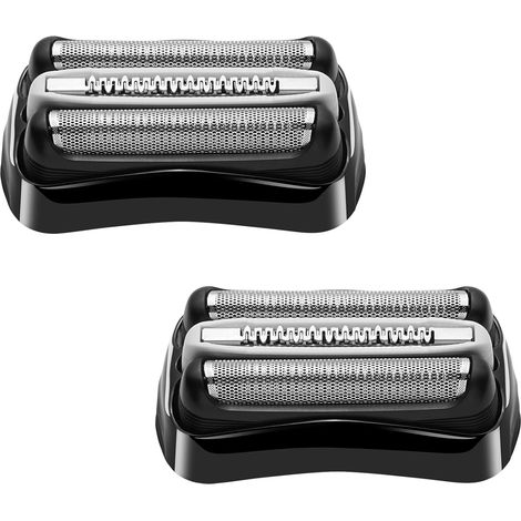 Têtes de rasage série 3 (32B) – Compatibles avec les rasoirs Braun série 3 – Pour une peau sensible et un rasage précis sans irritation (lot de 2) (1/2)