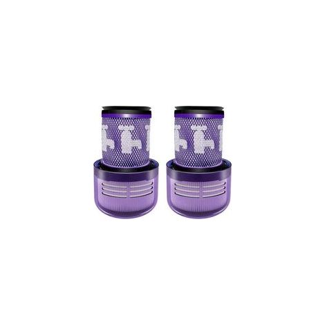 Lot de 2 filtres remplaçables lavables pour aspirateur sans fil – Compatible avec Dyson V12 Detect Slim (référence 971517-01) (1/3)