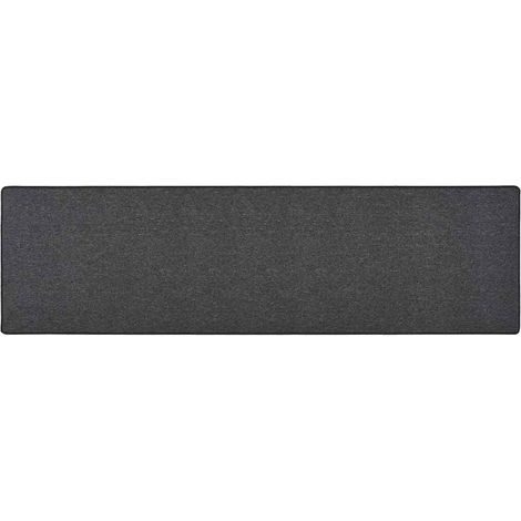 Tapis de salon Style Moderne - Tapis de couloir Anthracite 80x300 cm BV270946 - BonneVie (1/5)