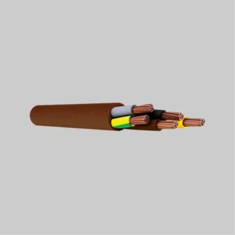 Cavo pentagonale 'marrone' sezione 5x1,5 mm (100 metri lineari) (1/2)