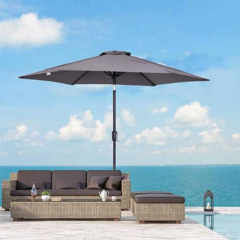 Sombrilla Playa Piscina Parasol Reclinable Protección UV (1/5)