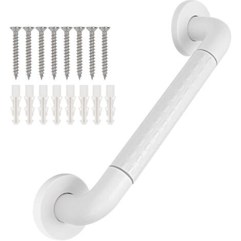 Haltegriff aus Edelstahl für die Dusche, rutschfester Haltegriff fürs Badezimmer, 40 cm (1/4)