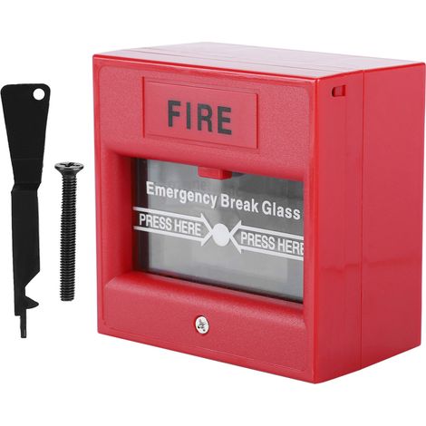 Sortie de secours, bouton d'alarme incendie, déverrouillage, interrupteur d'alarme bris de glace de sécurité (1/5)