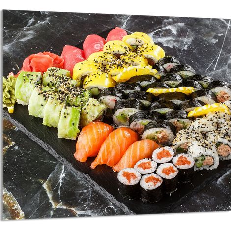 Panneau en verre POUR la cuisine 65x60 Sushi (1/5)