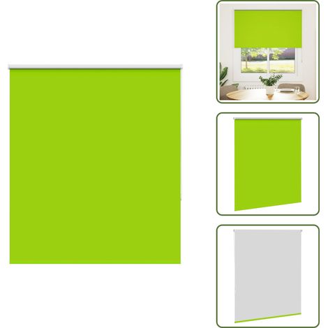 vidaXL Verdunkelungsrollo Grün 125x130cm Stoffbreite 121,6cm Polyester (1/5)