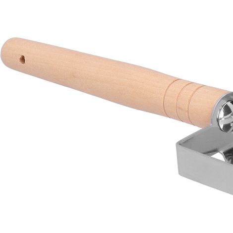 Honigschaber mit verdicktem Holzgriff – Honigschaufel, Honiggabel, Entdeckelungsgabel, Imkerbedarf [Honigschaber] – Robuster Holzgriff / Korrosionsbeständige Edelstahlspitze – Maße: 24 x 7,7 cm – Gewi (1/5)