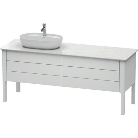 Meuble sous-lavabo Luv Duravit à poser, 1733 x 570 mm, 2 tiroirs, (1/2)