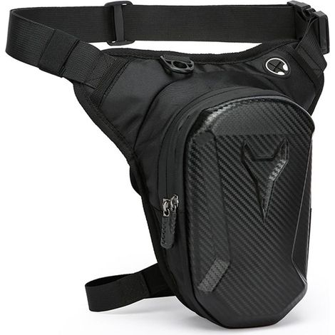 Sacoche de Jambe Moto Sac de Jambe pour Homme et Femme Multifonction Moto Drop Leg Bag Sacoche Cuisse Moto pour Pêche Randonnée Cyclisme (1/5)