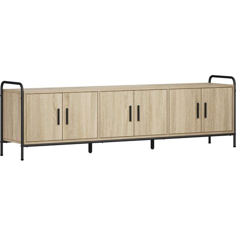 TV-Schrank 146 x 33 x 50 cm Sonoma-Eiche Holzwerkstoff vidaXL (1/5)