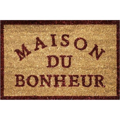 Paillasson Coco 40x60 cm Bonheur (1/2)