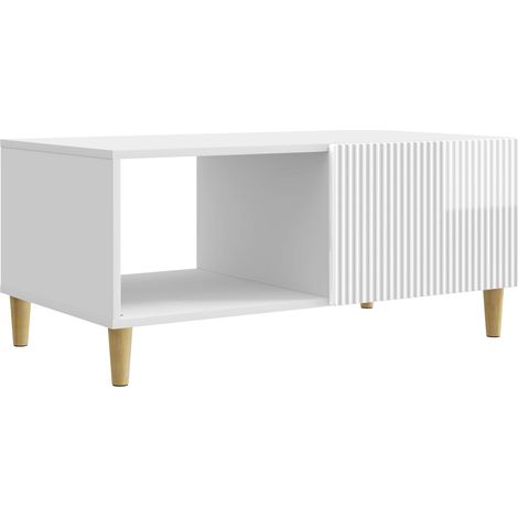 Couchtisch Hochglanz Weiß 90 x 50 x 40 cm Holzwerkstoff vidaXL