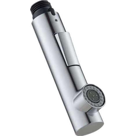 Cabezal de ducha extraíble para grifo de cocina con 2 tipos de chorro – Cabezal de ducha de ABS cromado – Interruptor de modo de inyección/rociado – Conexión G1/2 para una fácil instalación (1/4)