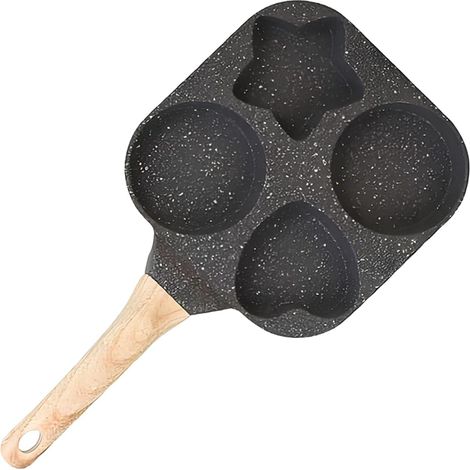 Machine À Omelette - À Oeufs 19,5x8,5x2cm De 4 Tasses, Antiadhésive Avec Poignée Ergonomique, Batterie De Cuisine Pour Omelette, Crêpes, Cuisine Intérieure, Camping-car, Camping Et (1/4)