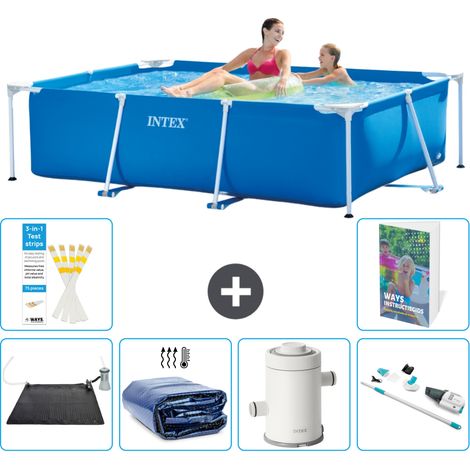 Rechteckiger Frame Pool - 220x150x60 cm - 7-teilig S78