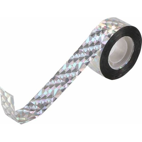 Flach Tape, Ruban Anti-Oiseaux réfléchissant Recto-Verso de Ruban de Protection Anti-Oiseaux réfléchissant Les Bandes, 80 m  2,4 cm (1/5)