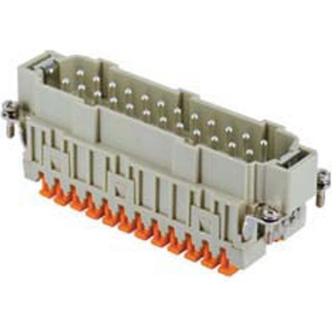 CSHM 24 N I.L.M.E. Ilme CSH Stifteinsatz (M) Käfigzugfederanschluss, 24-polig+PE 500V, 16A - 1 Stück